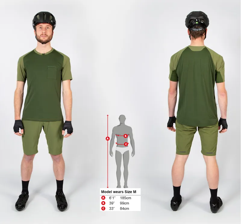 Endura GV500 Foyle SS Road Tee Olive Green -6